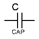 le symbole du condensateur