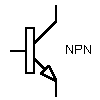 le symbole du transistor NPN